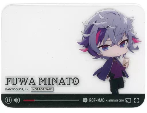 Tarjeta de personaje Fuwa Minato (versión de ropa de otoño/bebida) tarjeta...