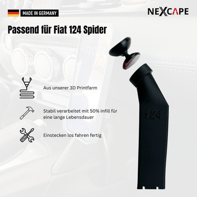 Handyhalter für Fiat 124 Spider   Adapter | NEXCAPE