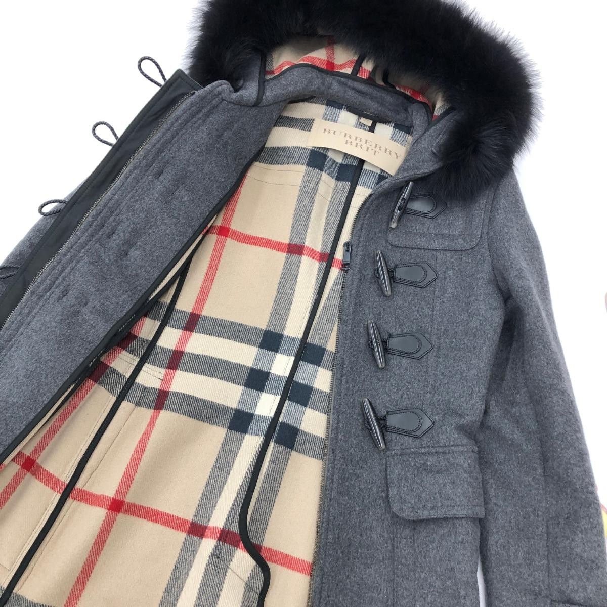 Burberry Brit Duffel coat in good condition Size UK6 Gray Women's outerwear Blue thumbnail 3