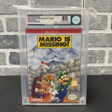Mario is Missing (NES) VGA Graded 85 (9.0) CIB Complete In Box! VGA - NINTENDO