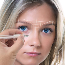 Microblading Marker Pen White Skin Mapping Pen Eyebrow Tattoo Tool