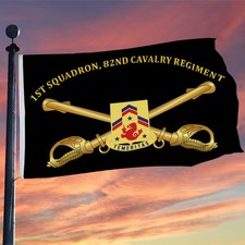 1st Squadron, 82nd Cavalry Regiment US Army Flag 3x5Feet with Brass Grommets