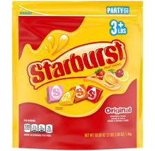 STARBURST Original Fruity Chews Summer Candy Bulk, Party Size, 50 oz Resealable