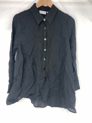 Habitat Clothes To Live In Travel Drop Tail Easy Shirt - Womens Small S Black