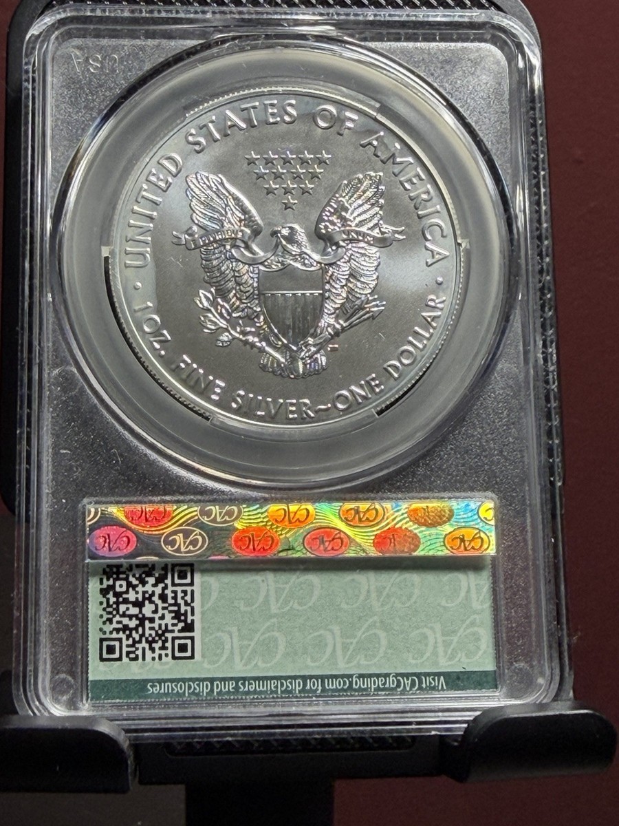 1995 & 2019 Silver Eagles MS69 PCGS CAC – Early Date & Modern Pair