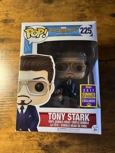 Funko Pop Marvel Spider-Man Homecoming Tony Stark #225 Summer Exclusive 2017