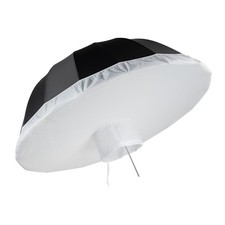 Walimex pro Parabol Reflexschirm schwarz/silberfarben Ø129cm Diffusor Fotografie