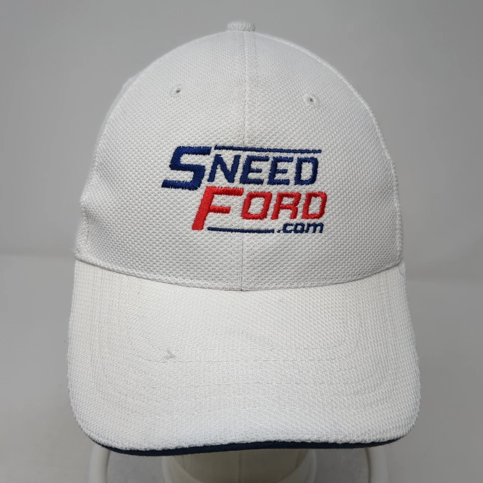 Sneed Ford Strapback Hat White One Size Solid Embroidered Fahrenheit - Image 2 of 4