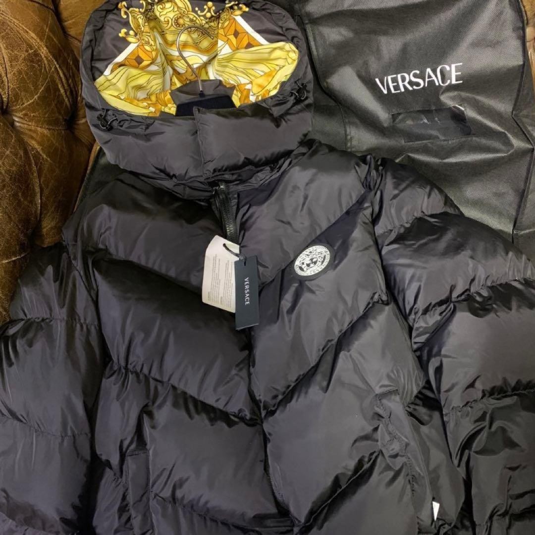 VERSACE Baroque pattern reversible down jacket 52 - image 2