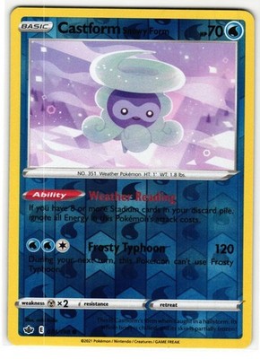 CASTFORM SNOWY FORM 034/198 CHILLING REIGN ENGLISH POKEMON TCG