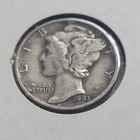 1943-D MERCURY DIME ( VF)