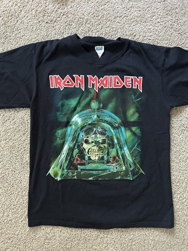 Iron Maiden Somewhere Back In Time Tour 2008 Band T-Shirt Mens Medium Metal Rock