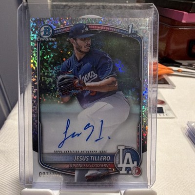 Topps 2025 Bowman Chrome Prospect Autos Jesus Tillero Mini-Diamond /100