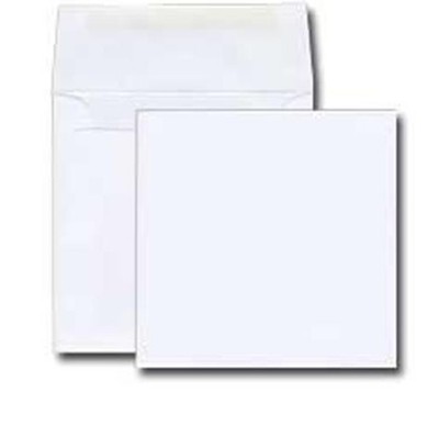 Square Invitation Envelope, Self Seal, 28# White 6.5  x 6.5 , Box of 250