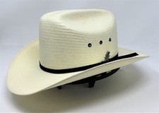 BAILEY GUTHRIE 7X SHANTUNG STRAW WESTERN HAT