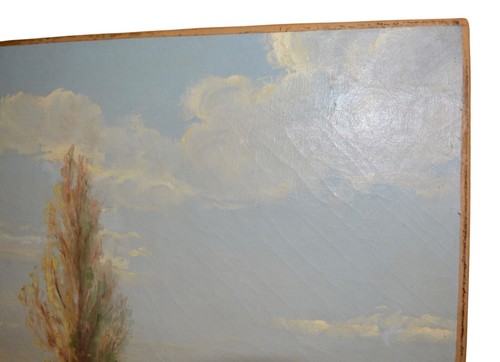 elegante dipinto olio su tela epoca fine '800 francese - Picture 4 of 16