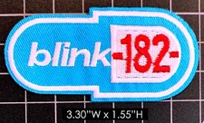 Blink 182: Pill Logo  Embroidered Iron On Patch