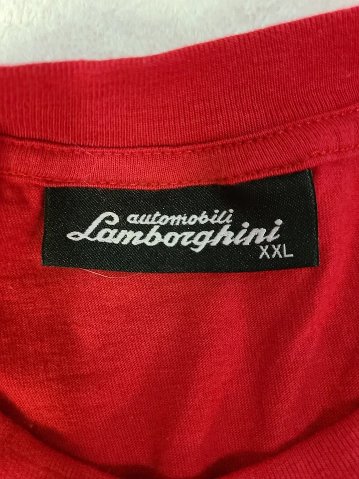 Camiseta roja Lamborghini Automobili talla XXL Foto 2 de 4