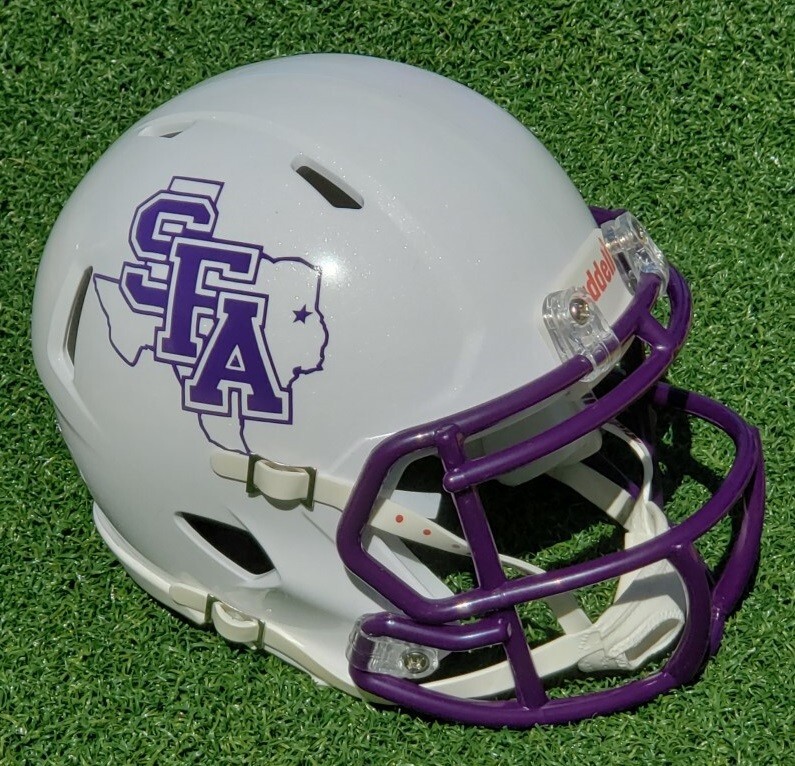 STEPHEN F. AUSTIN LUMBERJACKS FOOTBALL MINI HELMET, + OTHER STYLES