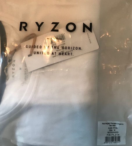 Ryzon Athlete Fitted Recharged Escape T-Shirt Arctic White Magic Herren Gr. M - Bild 9 von 9