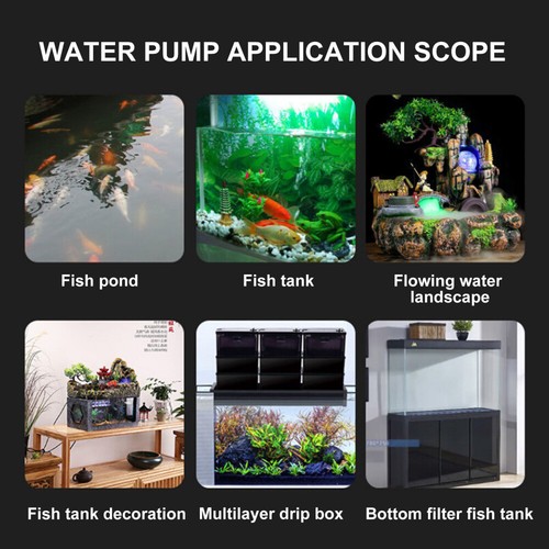 Mini Teichpumpe Springbrunnen Wasserspielpumpe Elektrisch Teiche Pump Tauchpumpe - Bild 13 von 15