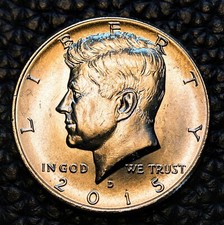 2015-D Kennedy Half Dollar ~ BU ~ from MINT WRAPPED roll ~ COMBINED SHIPPING!