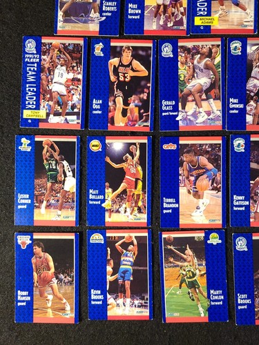 1991-1992 Fleer Basketball NBA Cards Lot 31 Inc Ewing Stockton Robinson Drexler - Picture 5 of 7