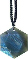 Labradorite Necklace,Star Of David Hexagram Necklace For Men Women