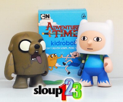 KIDROBOT X ADVENTURE TIME - ZOMBIE JAKE & FARMWORLD FINN - FRESH