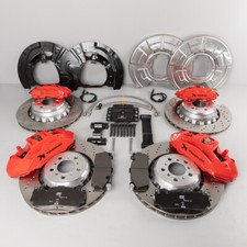 Full Big brake kit M5 F10, rotors, X5M Brembo install to BMW X5 X6 E70 E71 RED