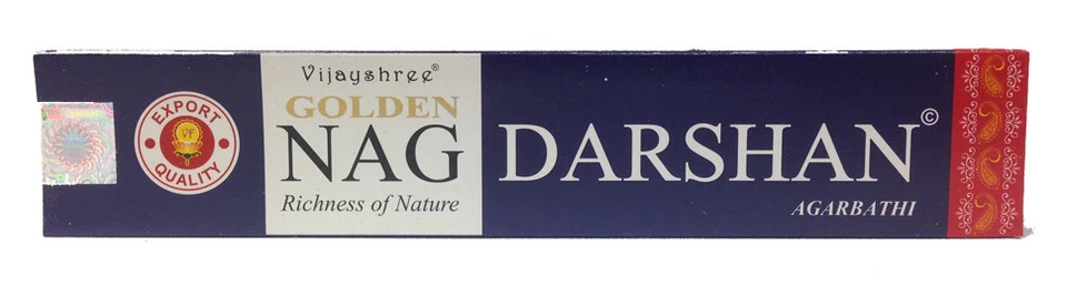 Vijayshree Golden Nag 15g Incense Champa Forest Benzion Patchouli Rose Temple - Image 4 of 4