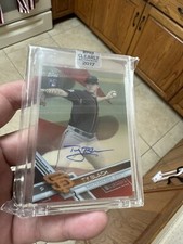 2017 Topps Clearly Authentic Auto Red /50 Ty Blach #CAAU-TB Rookie Auto RC
