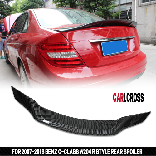 For 08-14 Mercedes BenzW204C250 C300's Carbon Fiber Black Duckbill Trunk Spoiler
