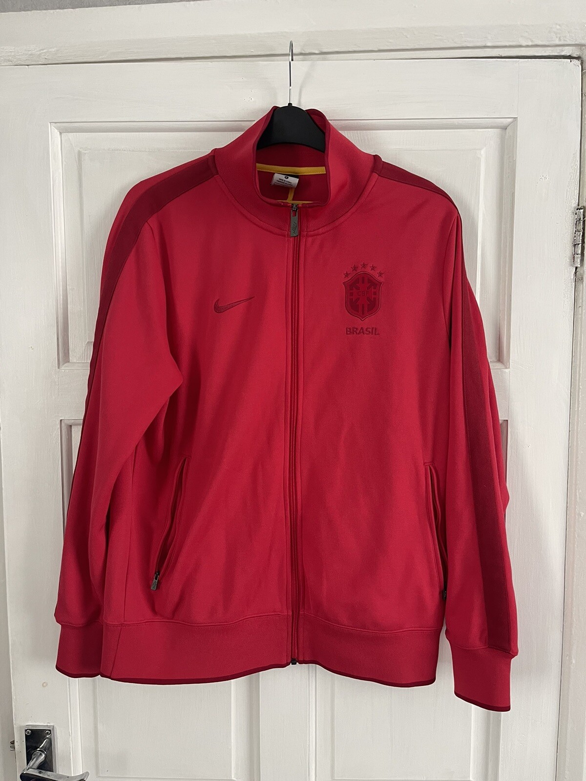 SACAI X NIKE Giacca Track Brazil Nike Prodotto Rosso Edizione Limitata Large