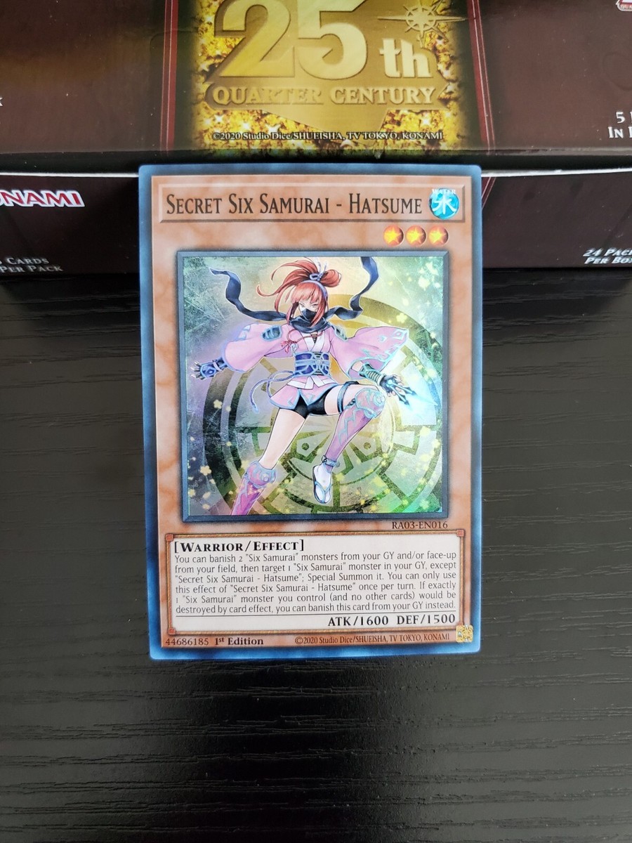 Yugioh Bonanza - Secret Six Samurai - Hatsume - Super Rare - RA03-EN016 |  eBay