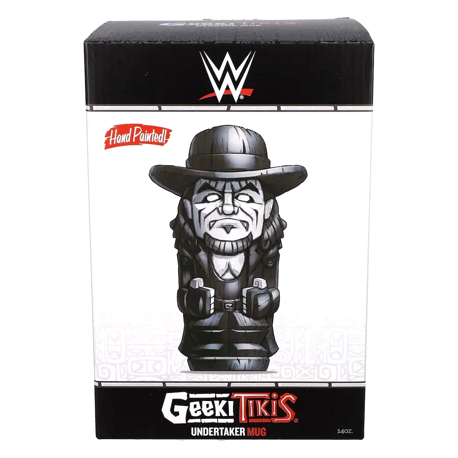 Taza Tiki The Undertaker nueva en caja edición limitada WWE/WWF Pro Wrestling Foto 2 de 4
