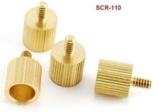 Brass Speed Thumb Screws for PC Case  4-Pack , CablesOnline SCR-110-4