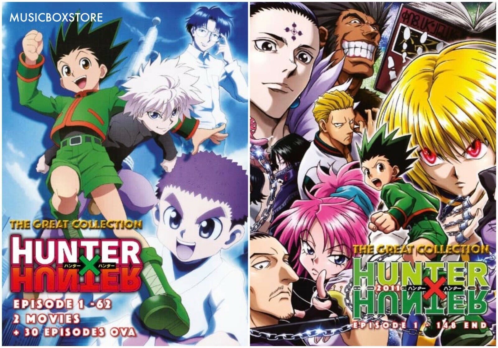 Hunter X Hunter (1999 Version + 2011 Version + OVA + 2 Movie) ~ English  Version