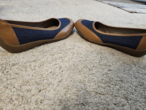 Array Womens Cascade Padded Insole Slip On Two-Tone Flats Shoes Size 9.5w - Picture 6 of 10