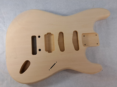 ギター Stratocaster body Basswood HSS guitar body - fits Fender Strat Stratocaster neck