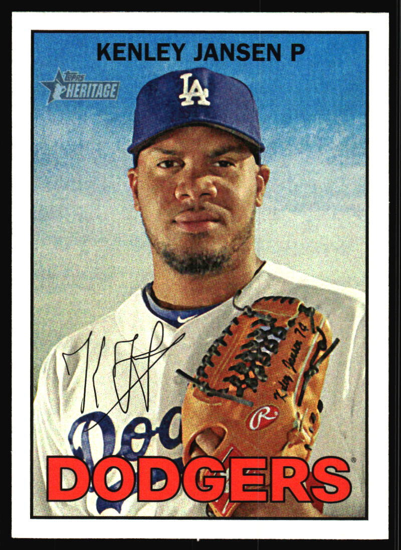 2016 Topps Heritage Kenley Jansen #330 Los Angeles Dodgers