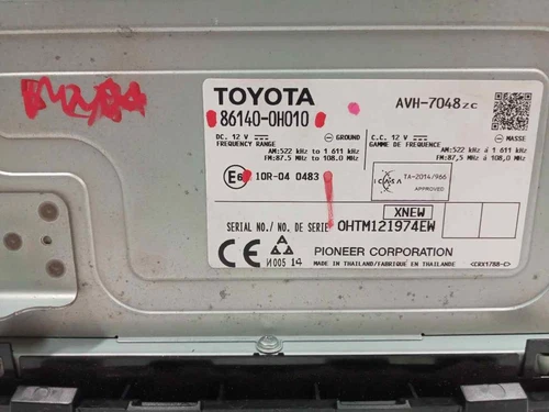 861400H010 Sistema Audio Radio per TOYOTA AYGO (B4) X-Cite 2015 508144 - Foto 5 di 10