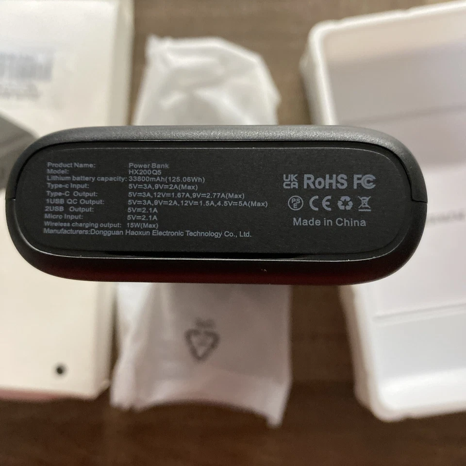 Cargador Portátil Inalámbrico Banco de Alimentación, 33800mAh 15W Carga Inalámbrica Rápida/H Foto 2 de 4