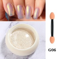 Festes Nagelpulver Aurora Glitzer Chrom Pigment Staub Uv Gel Diy Dekoration ❆ ▽