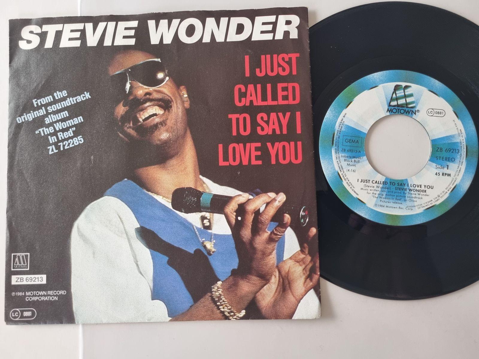 7"" Single Stevie Wonder - I just called to say I love you Vinyl Germany