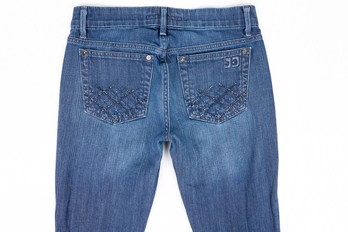Joes Rocker Bootcut Womens Jeans Embellished Pockets Dark Wash Size 26/32 - Picture 6 of 6