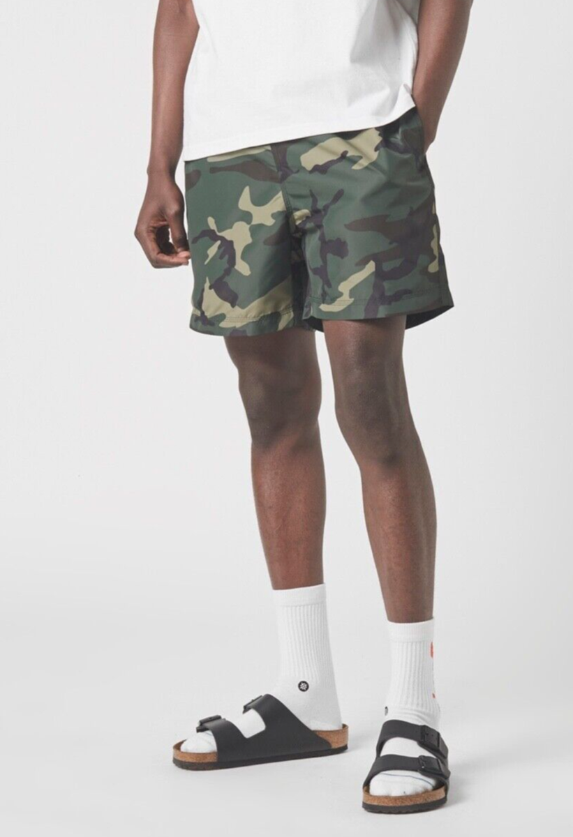 Carhartt WIP Drift Swim Trunks Camo Green S UK