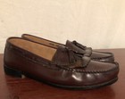 Mens Weyenberg Brown Leather Tassle Loafers Dress Shoes SIZE 8.5 M EUC — photo 2