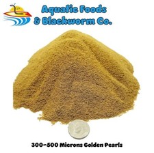 Golden Pearls 300-500 Microns for Babies, Small Fish, Corals, Reef Tanks, Betta