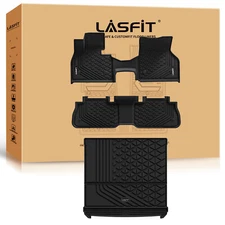 LASFIT Floor Mats for BMW iX 2022-2026 Waterproof 1st & 2nd Row & Cargo Liner